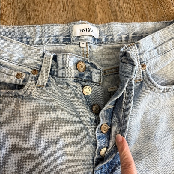 Pistola • Charlie High Rise Distressed Straight Jeans - Picture 8 of 16